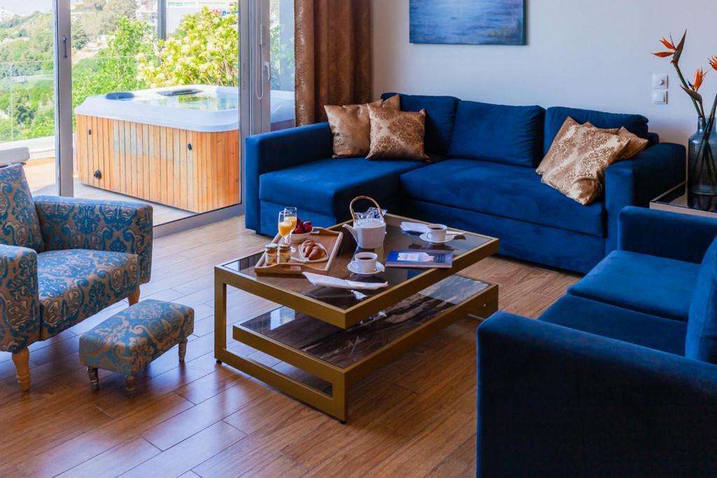 Апартаменты Flyviewflatsgold Privatehottub With Seaview Иксиа Экстерьер фото