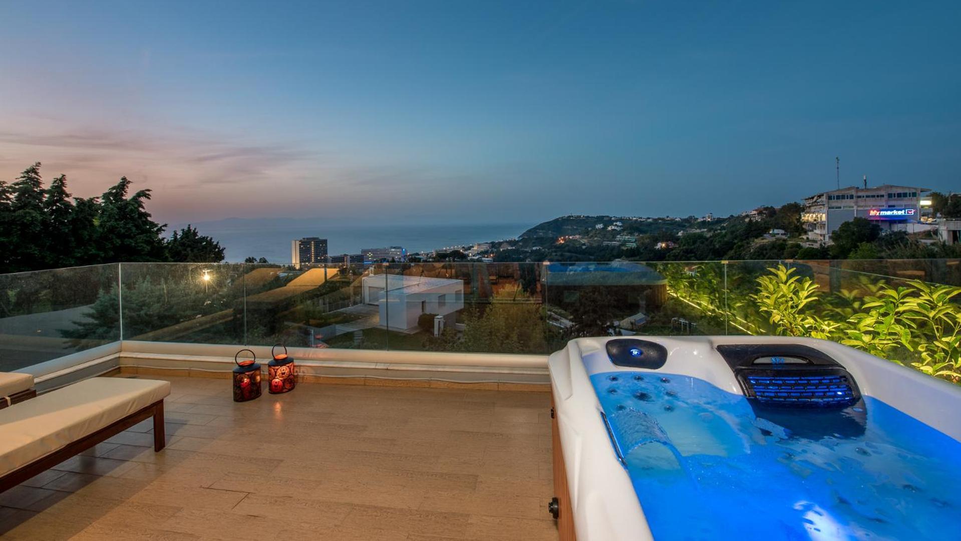 Апартаменты Flyviewflatsgold Privatehottub With Seaview Иксиа Экстерьер фото